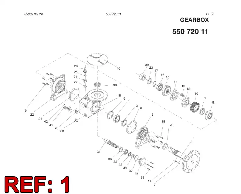 55072012 550 720 12 FLANGE - Sandvik Technical Drawing