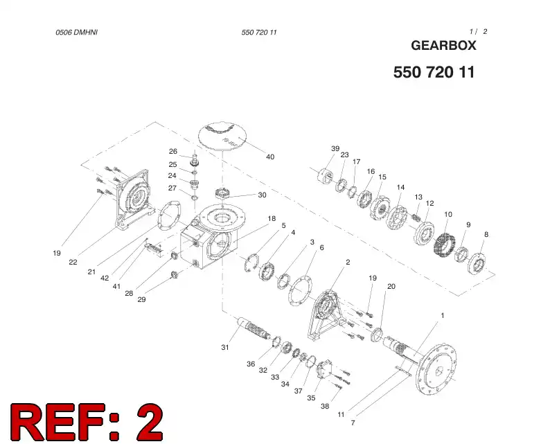 55072013 550 720 13 BACKING FRAME - Sandvik Technical Drawing