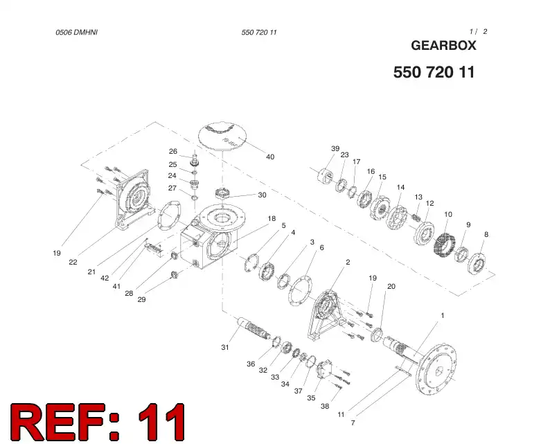 55072018 550 720 18 WEDGE KEY - Sandvik Technical Drawing