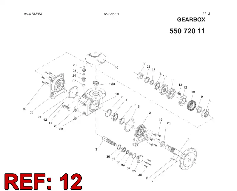 55072019 550 720 19 CLUTCH DRUM - Sandvik Technical Drawing