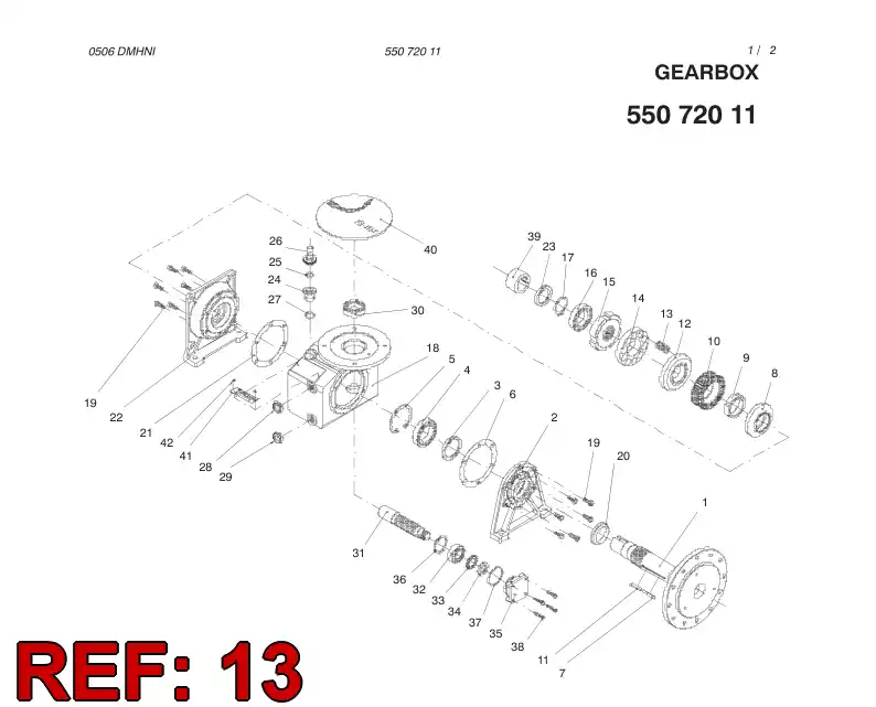 55072020 550 720 20 SPRING - Sandvik Technical Drawing