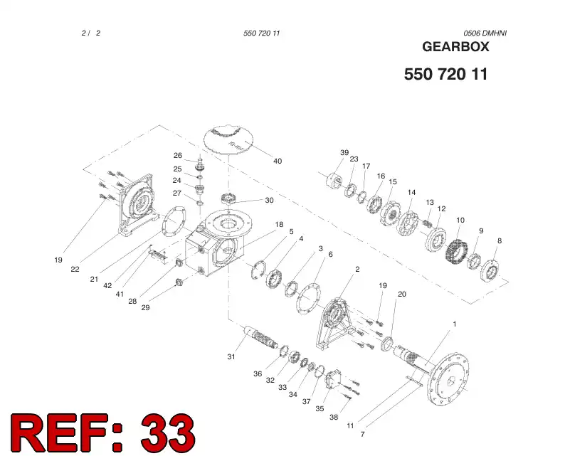55072028 550 720 28 LOCK WASHER - Sandvik Technical Drawing