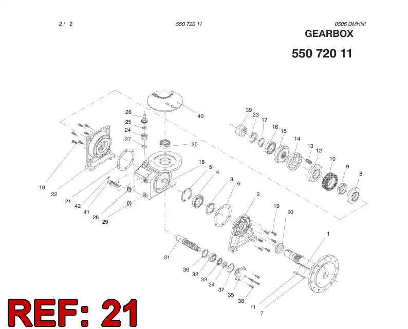 55072037 550 720 37 SEAL RING - Sandvik Technical Drawing