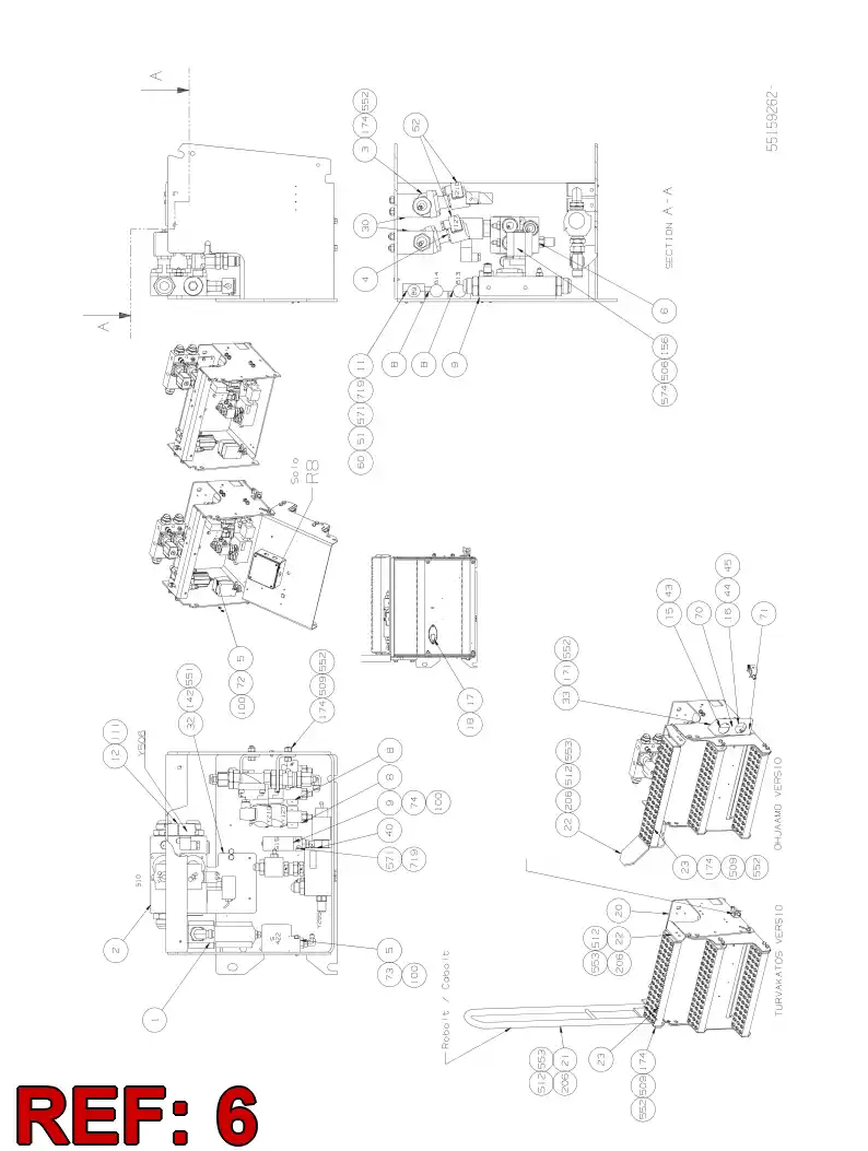 55072133 550 721 33 ASSEMBLY - Sandvik Technical Drawing