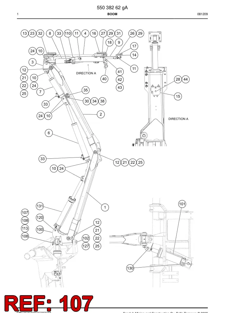 55072174 550 721 74 Shim - Sandvik Technical Drawing