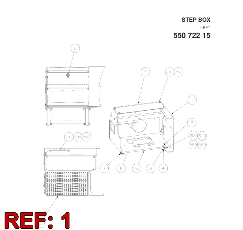 55072216 550 722 16 BODY - Sandvik Technical Drawing