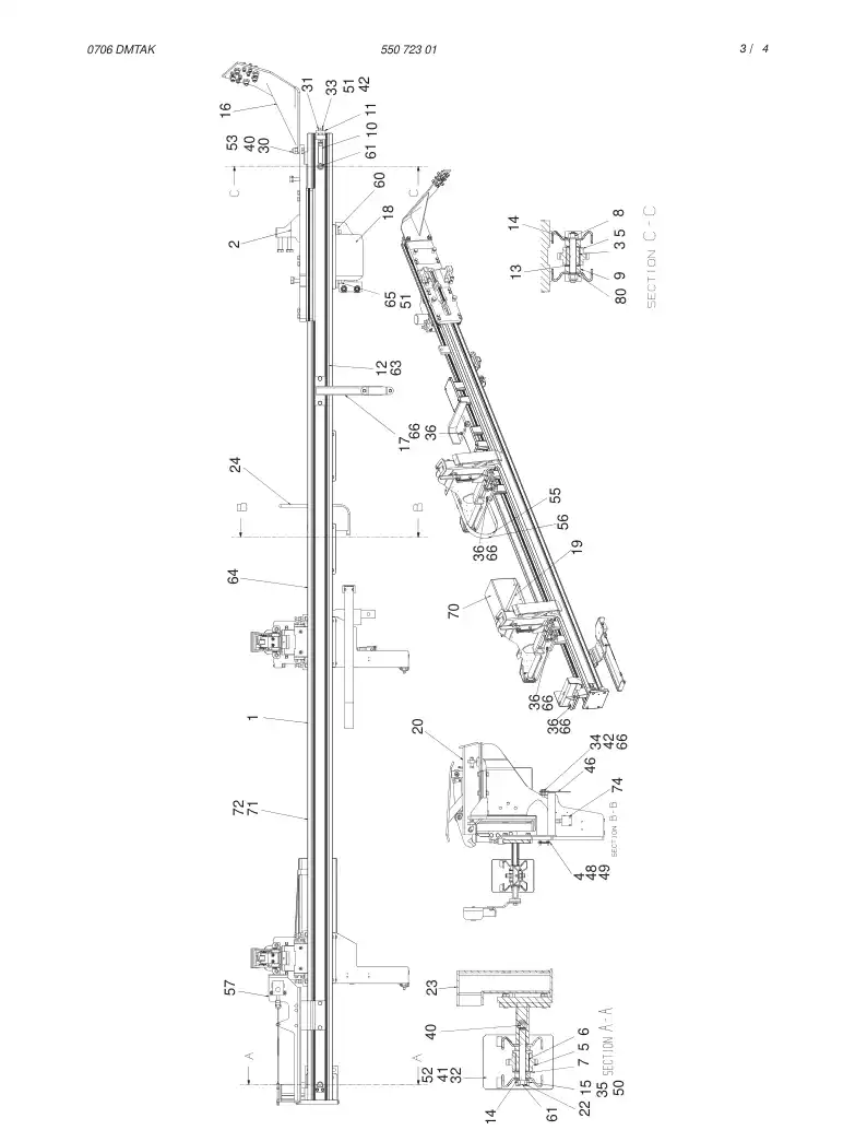 55072301a 550 723 01a FEED - Sandvik Technical Drawing