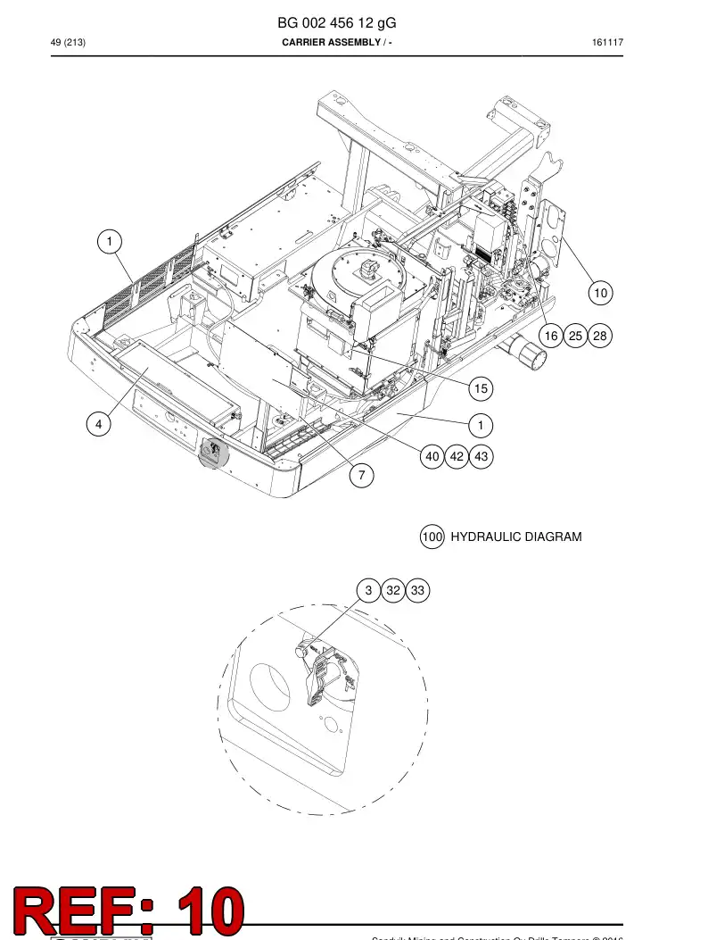 55072461a 550 724 61a Block, Supporting - Sandvik Technical Drawing