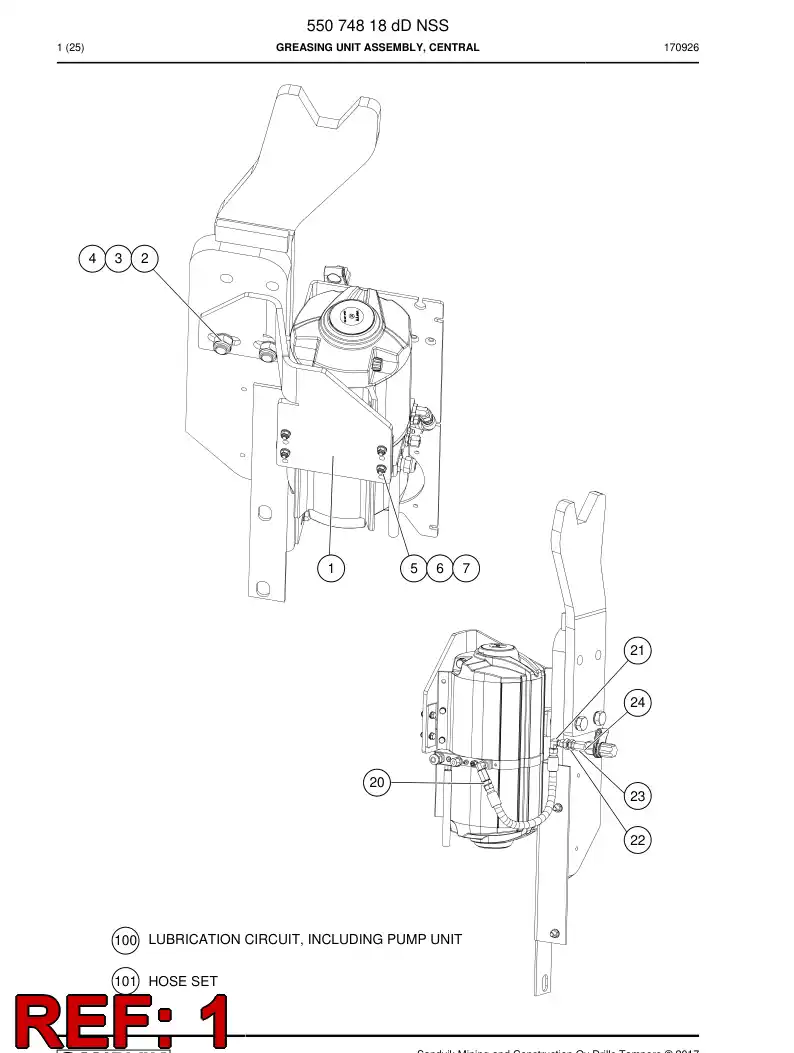55072467e 550 724 67e Block, Supporting - Sandvik Technical Drawing