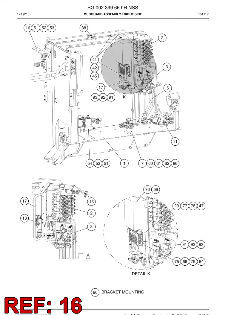 55072489 550 724 89 Supporting block - Sandvik Technical Drawing