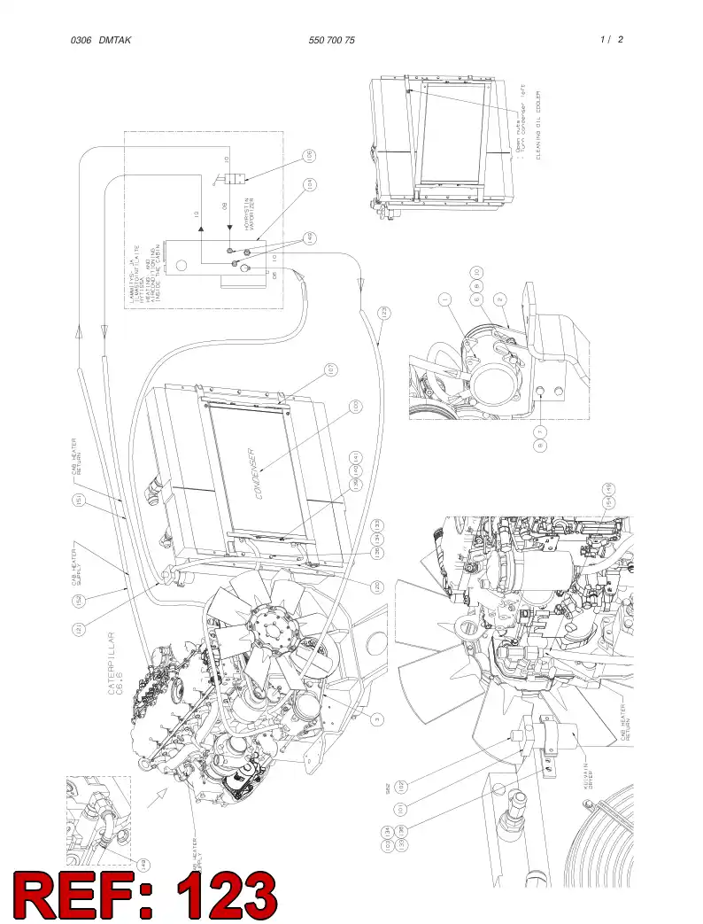 55072569 550 725 69 REFRIGERATION HOSE ASSEMBLY - Sandvik Technical Drawing