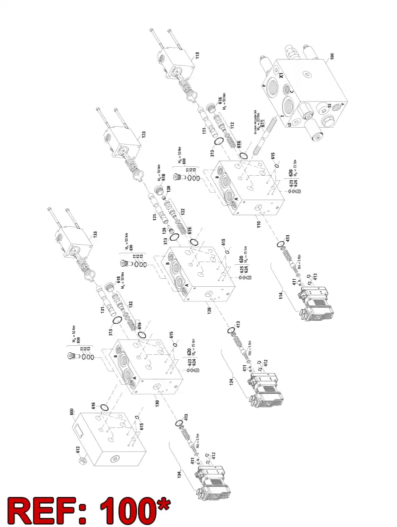 55072704 550 727 04 END COVER - Sandvik Technical Drawing