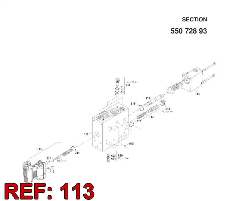 55072770 550 727 70 COVER - Sandvik Technical Drawing