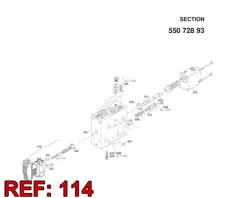 55072771 550 727 71 COVER - Sandvik Technical Drawing