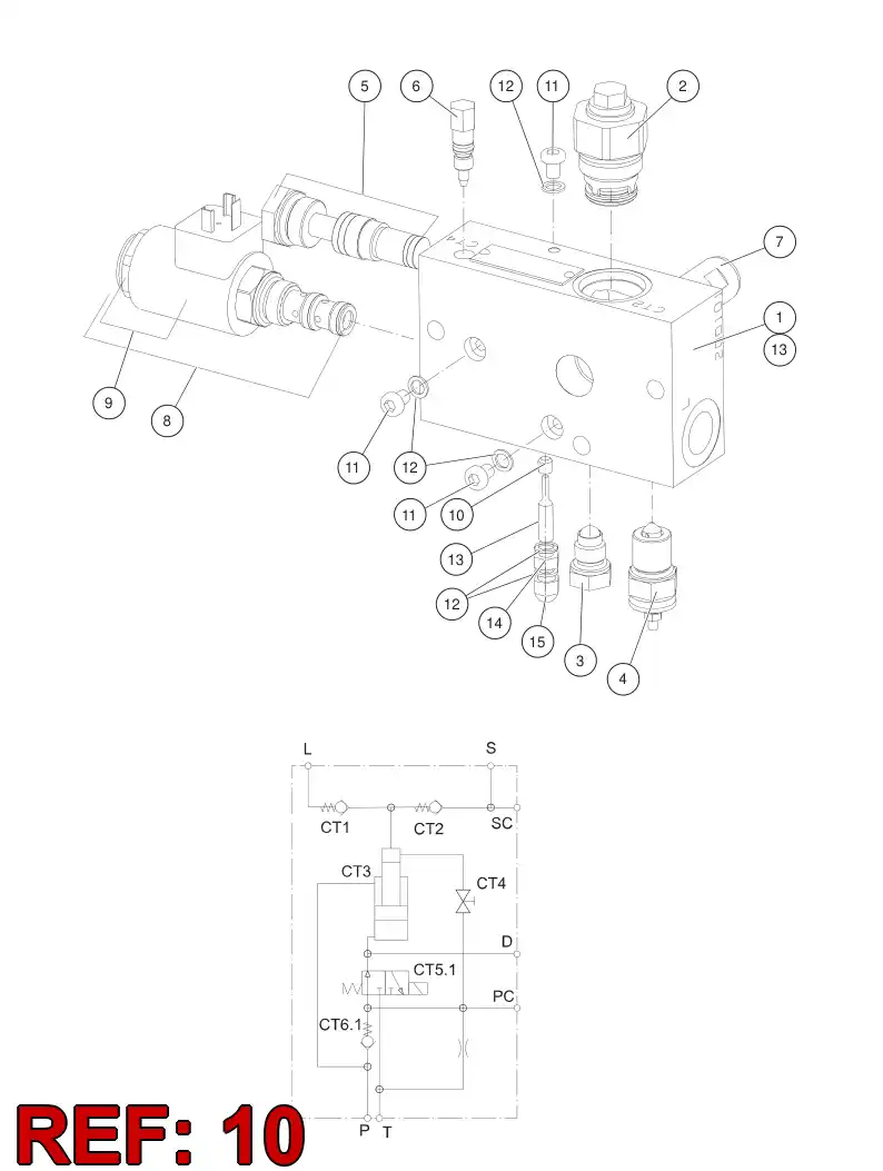 55072776 550 727 76 Orifice - Sandvik Technical Drawing