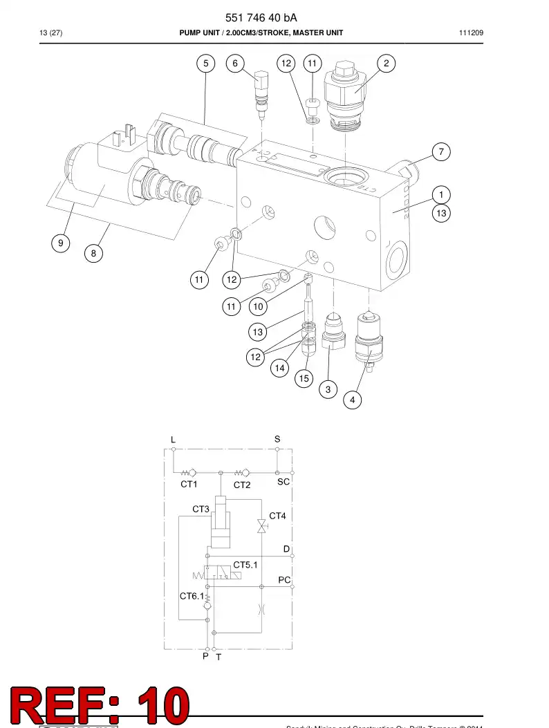 55072776a 550 727 76a Orifice - Sandvik Technical Drawing