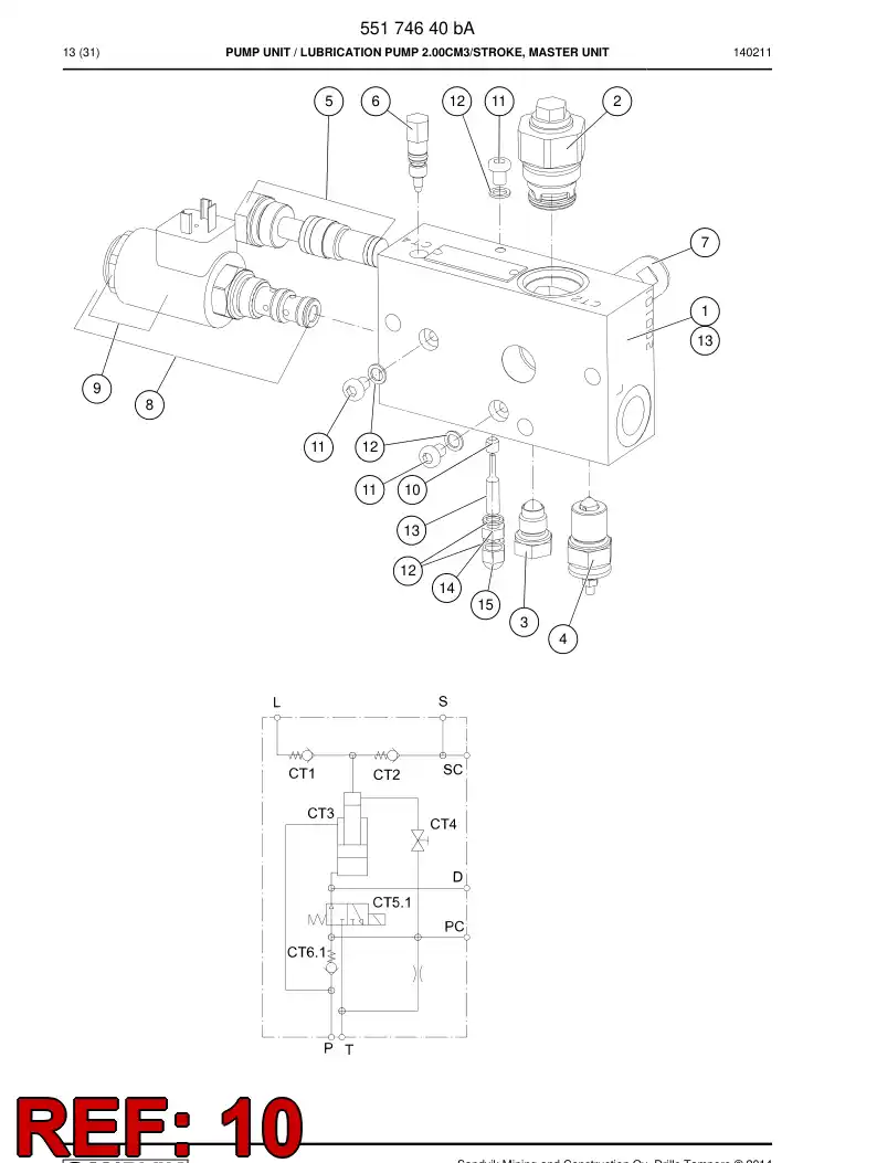 55072776b 550 727 76b ORIFICIO - Sandvik Technical Drawing