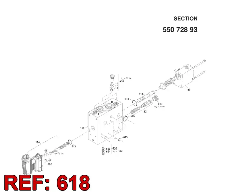 55072787 550 727 87 PLUG - Sandvik Technical Drawing