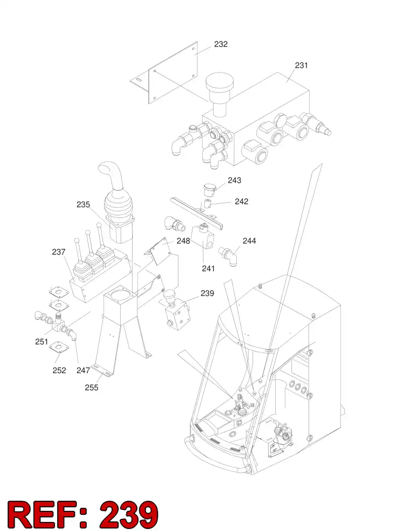 55072919 550 729 19 CONTROL BLOCK ASSEMBLY - Sandvik Technical Drawing