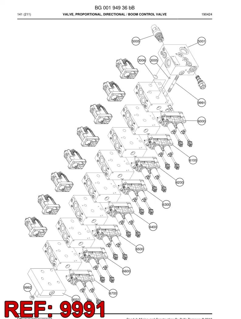 55072932 550 729 32 Bolt - Sandvik Technical Drawing