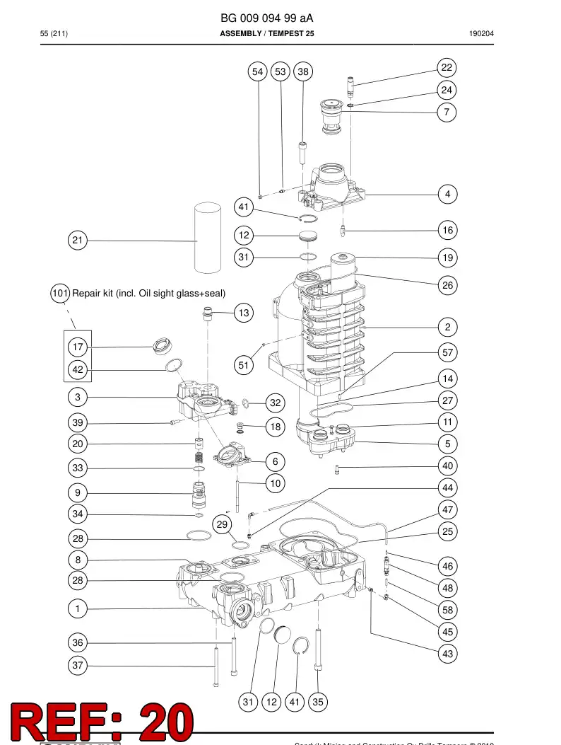 55073314 550 733 14 TERMOSTATO - Sandvik Technical Drawing