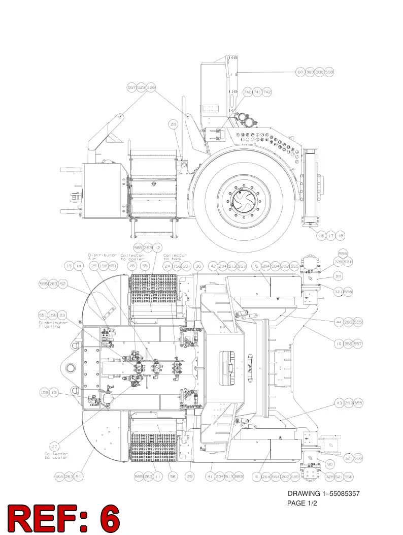 55073426 550 734 26 VALVE ASSEMBLY - Sandvik Technical Drawing