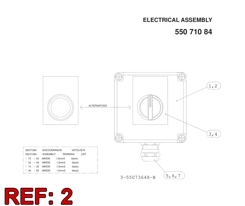 55073639 550 736 39 Dimensioning drawing - Sandvik Technical Drawing