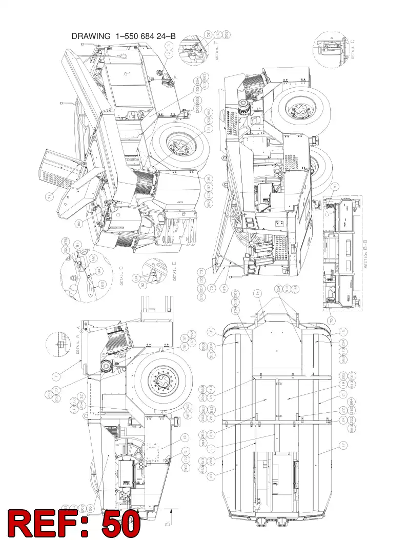55073697 550 736 97 PLATE - Sandvik Technical Drawing
