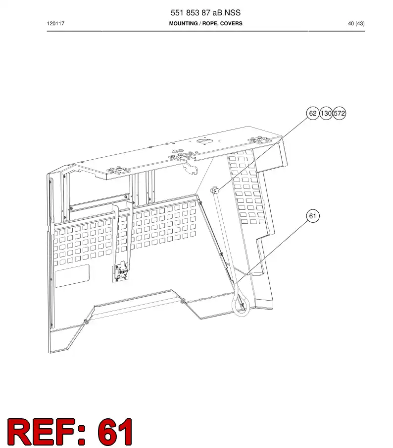 550 739 76 CABLE - drawing