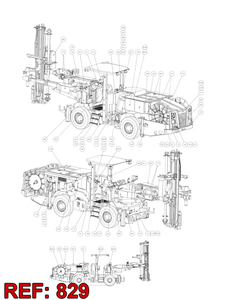 55073994 550 739 94 Mounting - Sandvik Technical Drawing