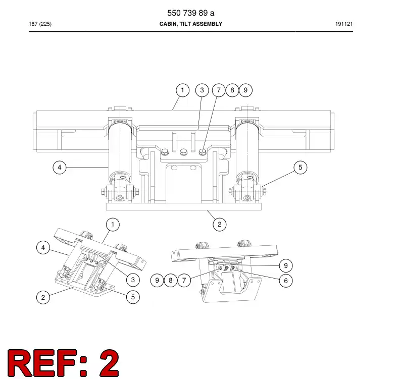 55073995 550 739 95 Frame - Sandvik Technical Drawing