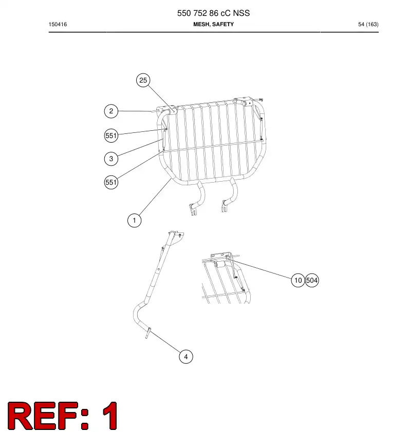 55074082a 550 740 82a GRADE, SAFETYA - Sandvik Technical Drawing