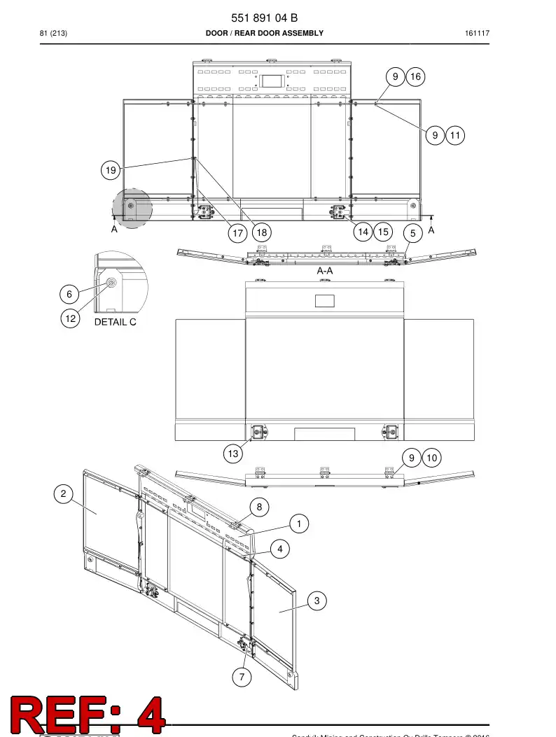 55074135a 550 741 35a Support - Sandvik Technical Drawing