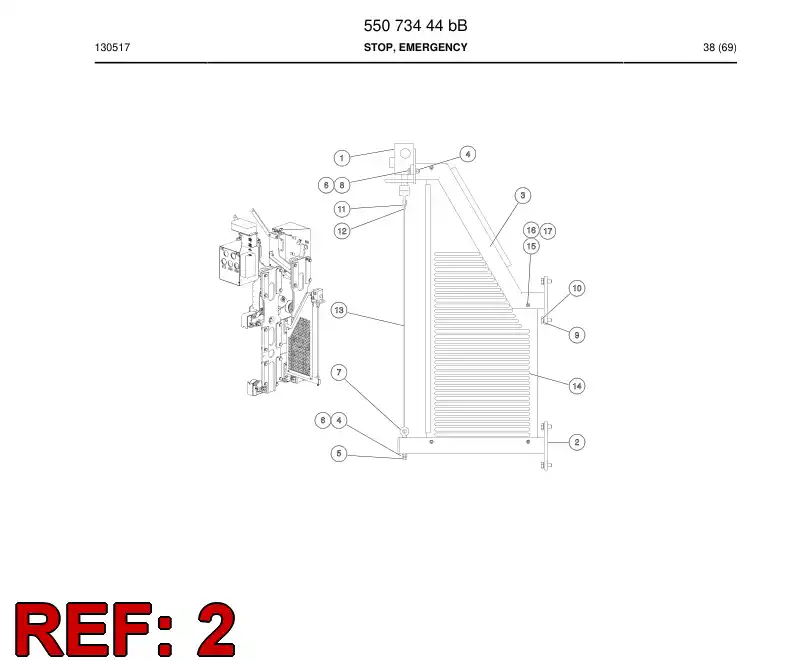 55074280b 550 742 80b Bracket - Sandvik Technical Drawing