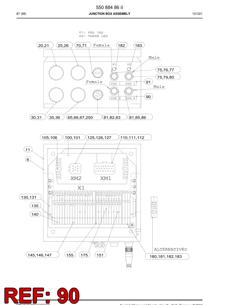 55074543c 550 745 43c Sign - Sandvik Technical Drawing