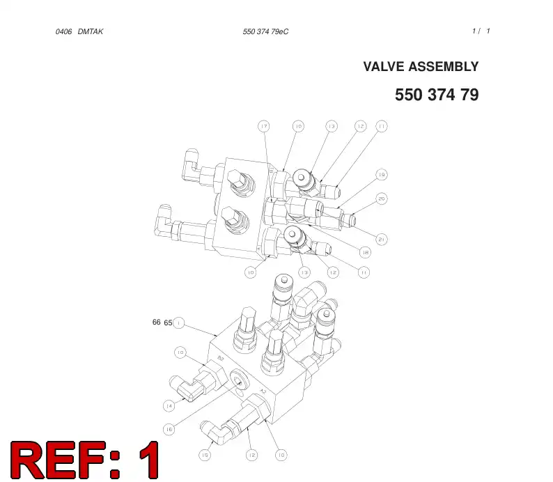550 746 12 VLVULA, ALVIO DE PRESSO - drawing