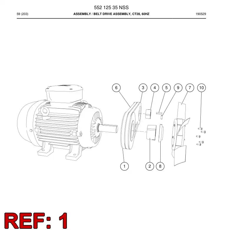 55074781 550 747 81 POLIA, CORREIA V - Sandvik Technical Drawing