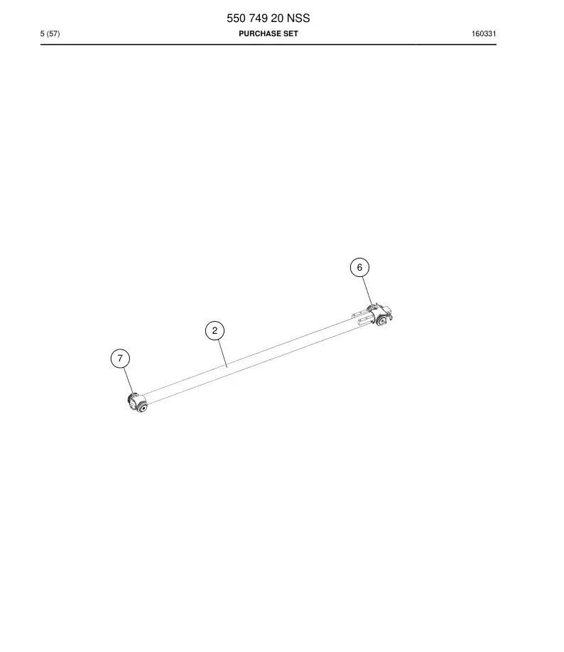 55074920 550 749 20 Purchase set - Sandvik Technical Drawing