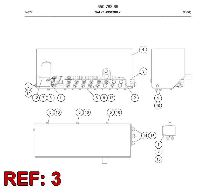 55074995a 550 749 95a Welding assembly - Sandvik Technical Drawing