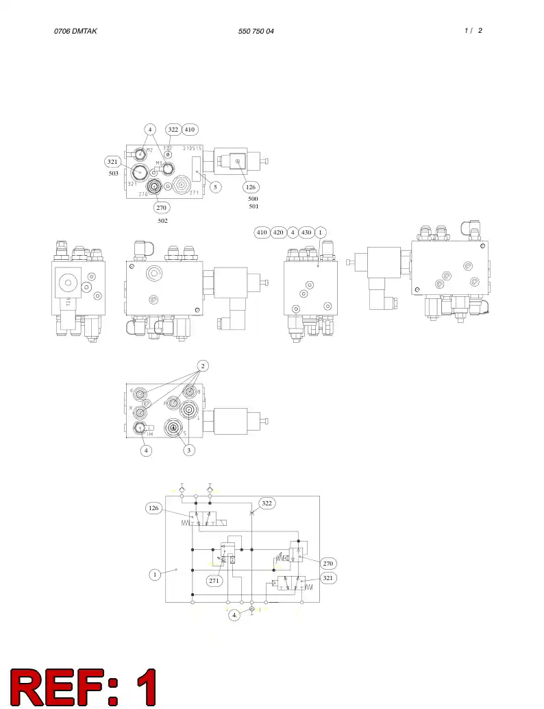55075005 550 750 05 SECTION - Sandvik Technical Drawing
