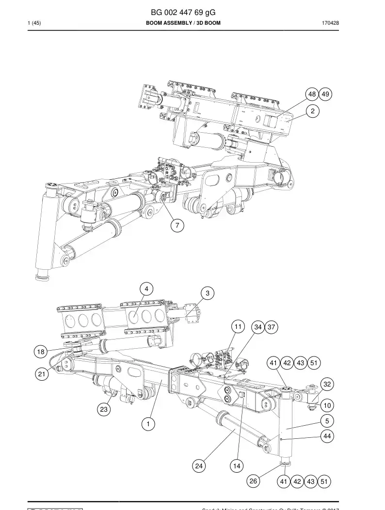55075065a 550 750 65a Spacer ring - Sandvik Technical Drawing