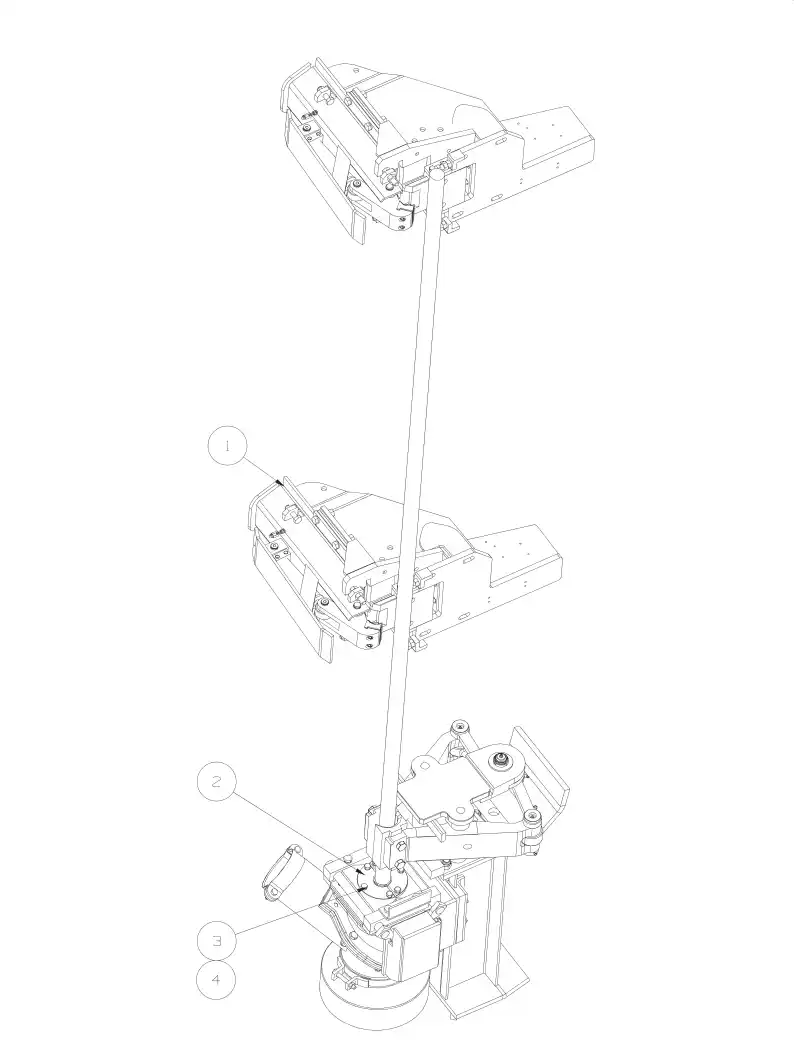 55075209a 550 752 09a JAWS ASSEMBLY (1 1/2" MF-ROD) - Sandvik Technical Drawing