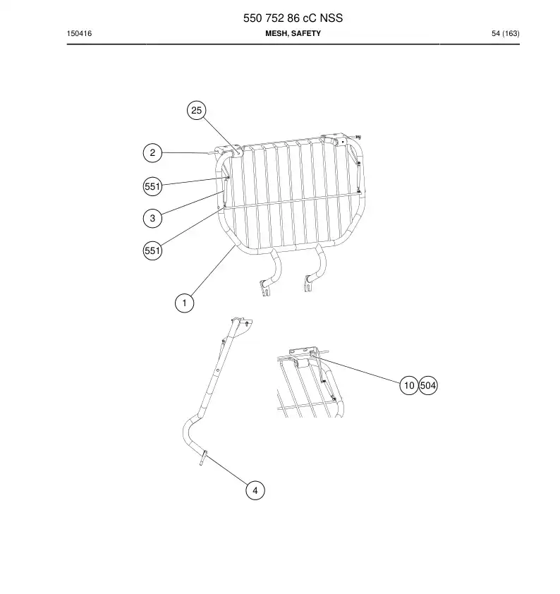 55075286c 550 752 86c MALHA, SAFETYA - Sandvik Technical Drawing