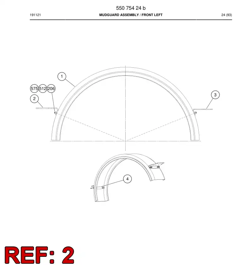 55075316c 550 753 16c Supporting block - Sandvik Technical Drawing