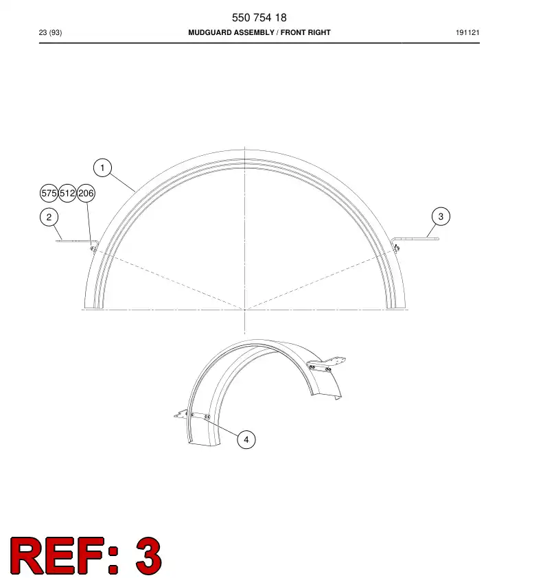 55075317c 550 753 17c Supporting block - Sandvik Technical Drawing