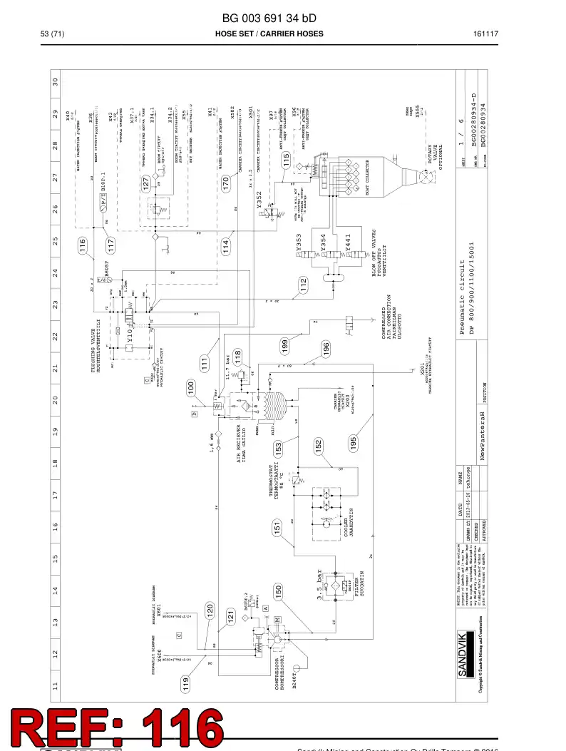 55075321b 550 753 21b Pipe - Sandvik Technical Drawing