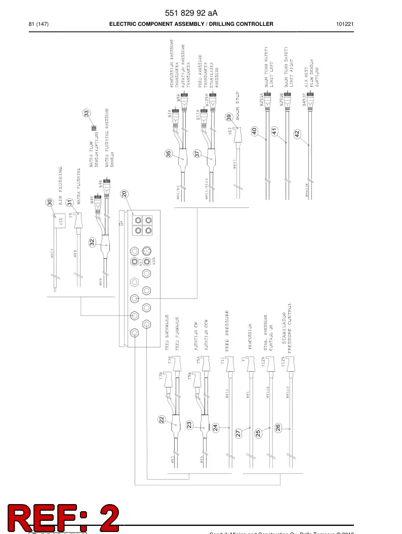 55075376a 550 753 76a Marking label set - Sandvik Technical Drawing