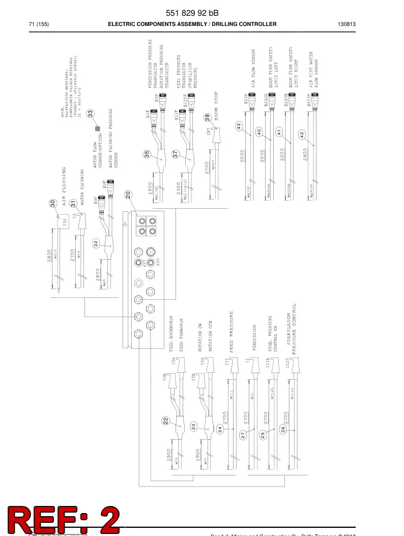 55075376d 550 753 76d Marking label set - Sandvik Technical Drawing