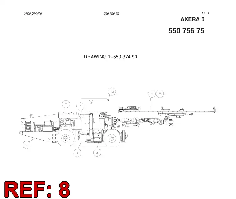 55075673 550 756 73 OPTION MODULE - Sandvik Technical Drawing