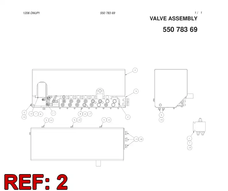 55075766 550 757 66 ADAPTER ASSEMBLY - Sandvik Technical Drawing